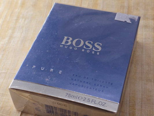 Boss Pure Hugo Boss for men EDT Spray 75 ml 2.5 oz OR 50 ml 1.7 oz, Vintage, Rare, Sealed