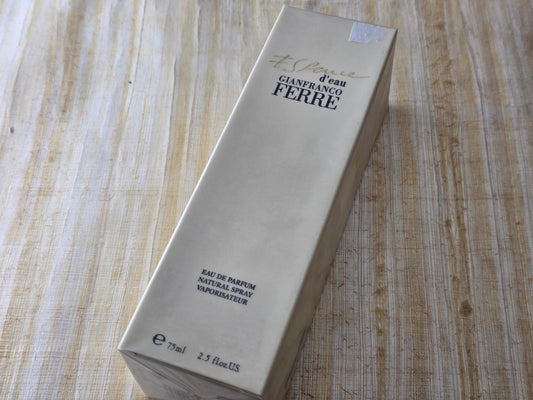 Essence d’eau Gianfranco Ferre for women EDP Spray 75 ml 2.5 oz, Vintage, Rare, Sealed