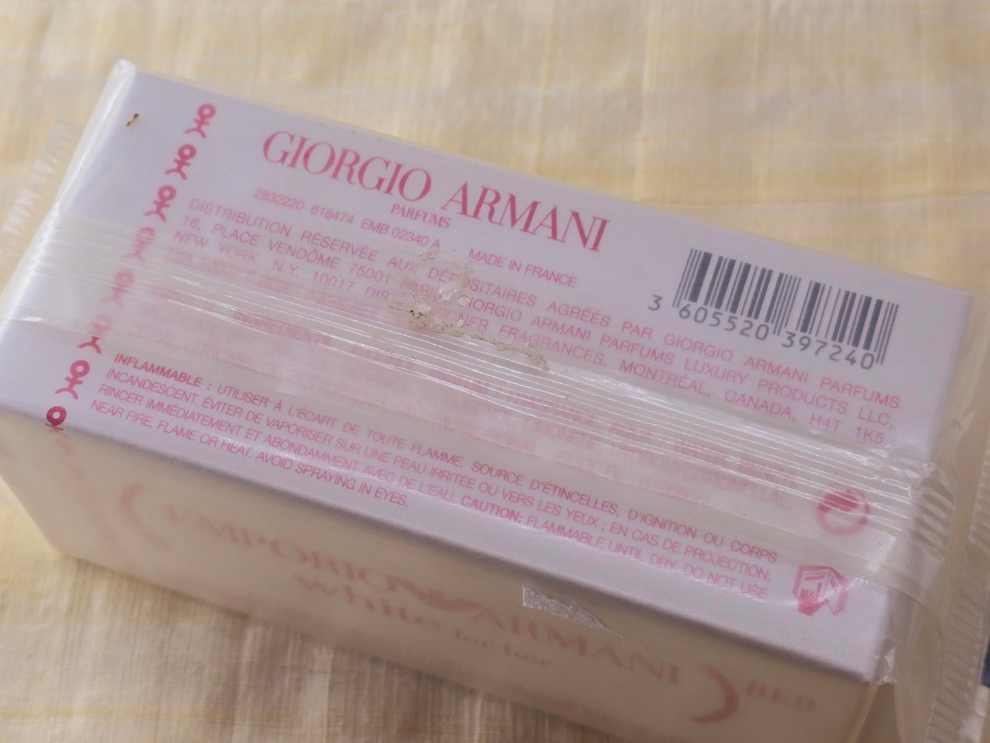 Emporio Armani Red Pour Elle (White) Giorgio Armani for women EDT Spray 100 ml 3.4 oz Or 50 ml 1.7 oz, Vintage, Rare, Sealed