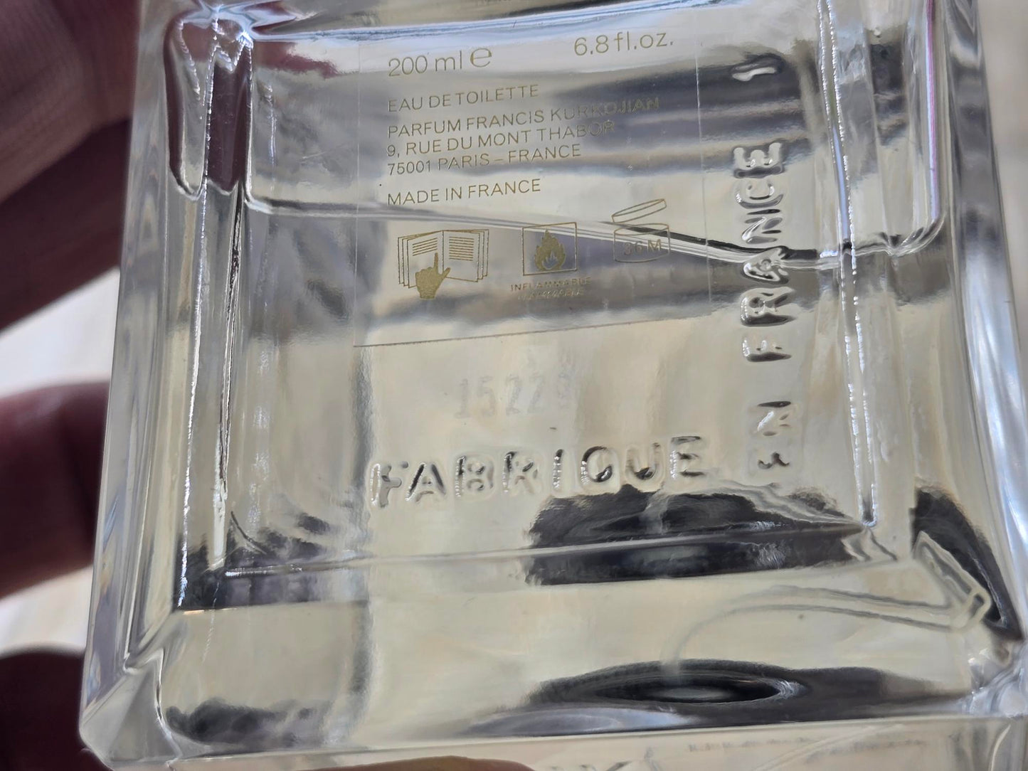 Aqua Universalis Maison Francis Kurkdjian for women and men EDT Spray 200 ml 6.8 oz, Vintage, Rare, Tester