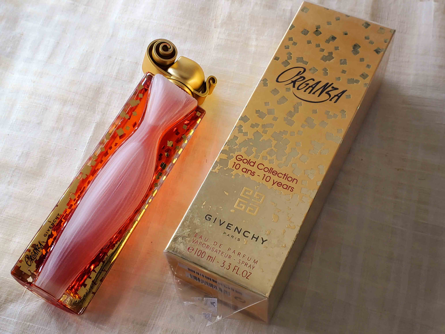 Organza Gold (10 Years Anniversary Limited Edition) Givenchy for women EDP Spray 100 ml 3.4 oz OR 50 ml 1.7 oz, Vintage, Rare