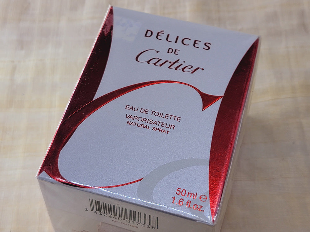 Delices Cartier for women EDT Spray 100 ml 3.4 oz OR 50 ml 1.7 oz, Rare, Vintage, Sealed