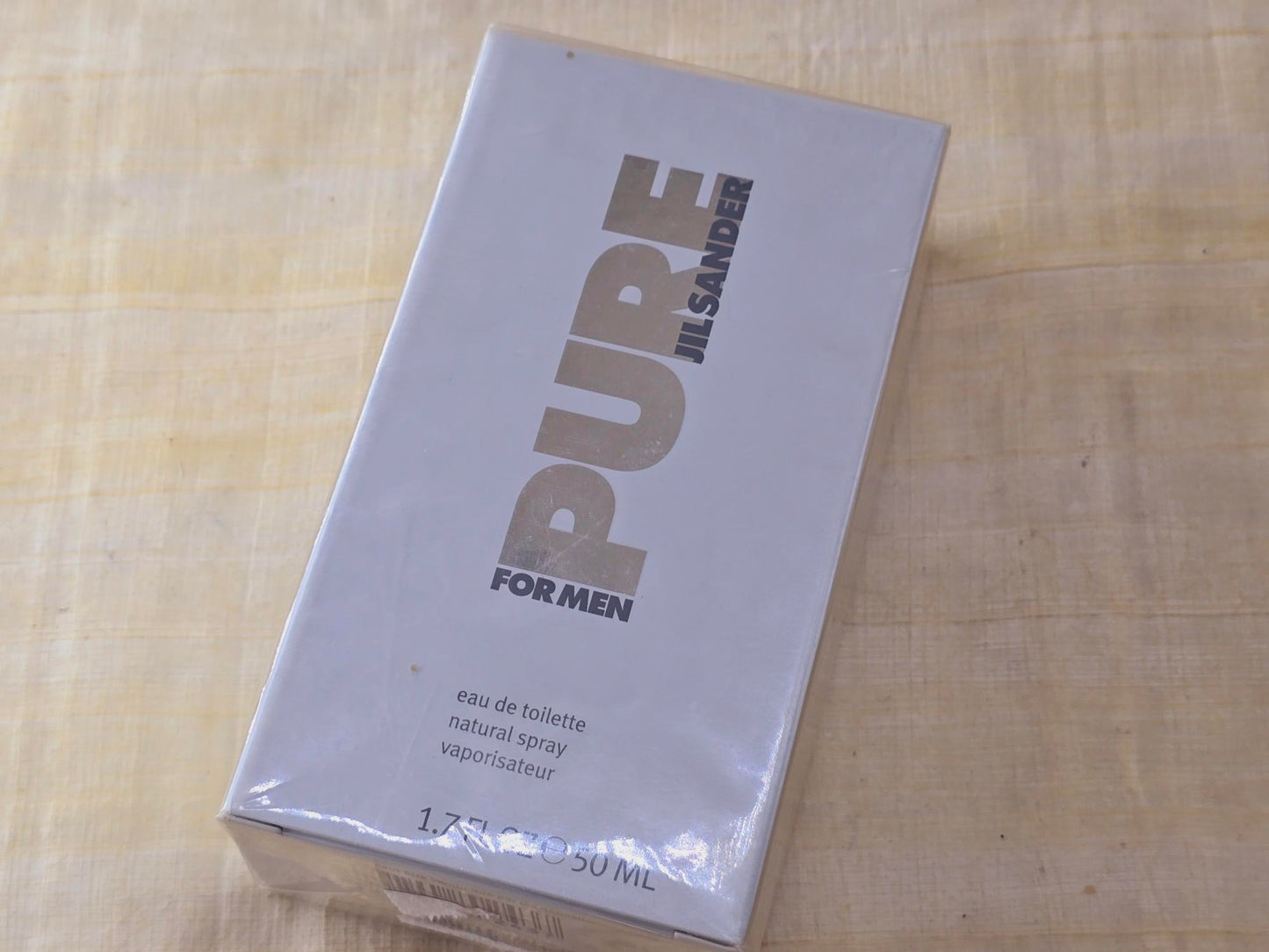 Jil Sander Pure for Men EDT Spray 50 ml 1.7 oz, Vintage, Rare, Sealed