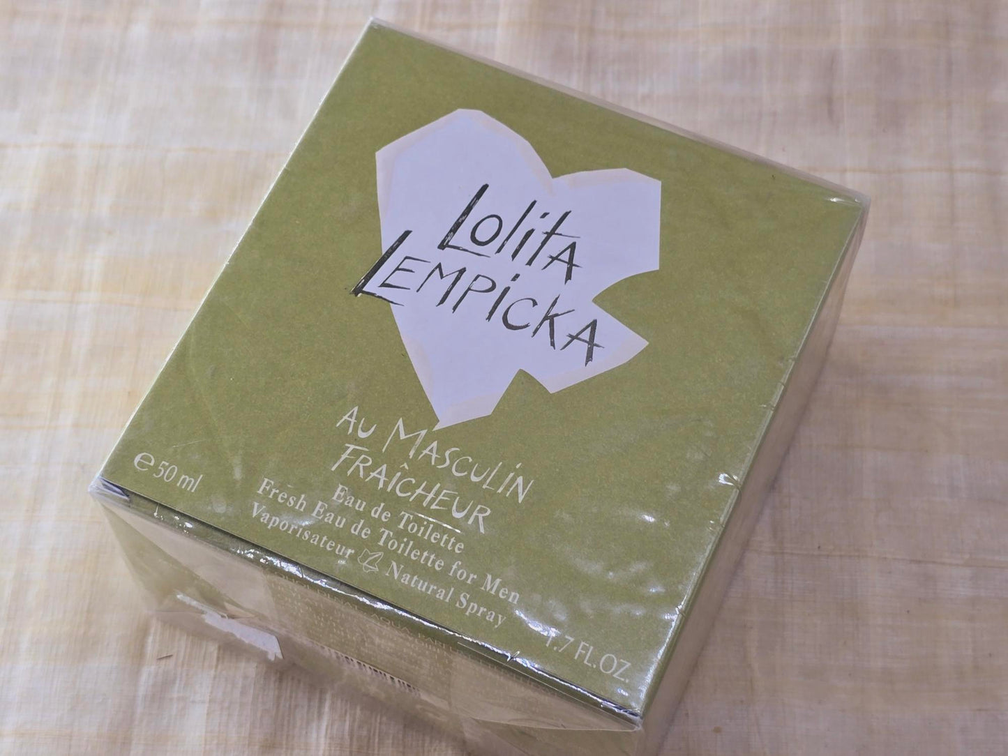 Lolita Lempicka Au Masculin Fraicheur for men EDT Spray 100 ml 3.4 oz OR 50 ml 1.7 oz, Vintage, Rare, Sealed