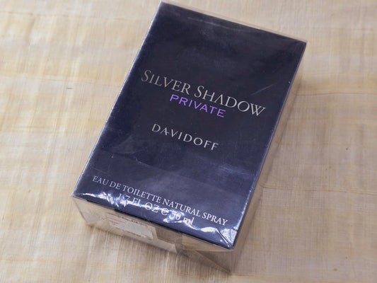 Silver Shadow Private Davidoff for men EDT Spray 50 ml 1.7 oz, Rare, Vintage, Sealed