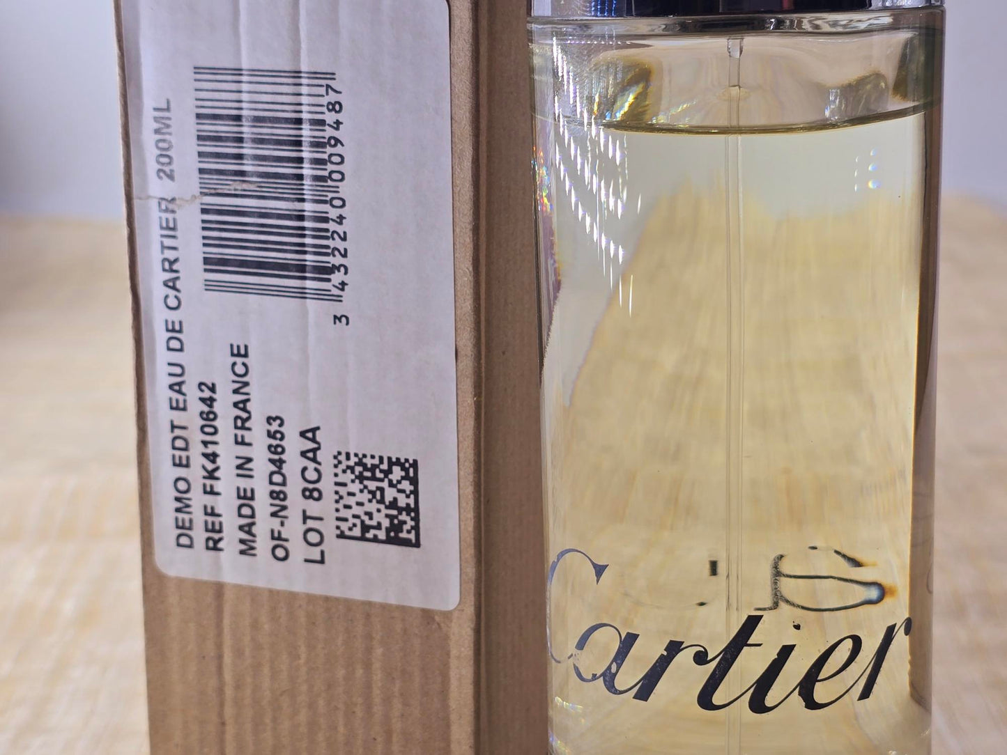 Eau de Cartier Cartier Unisex EDT Spray 200 ml 6.8 oz, Rare, Vintage, Tester As Pics