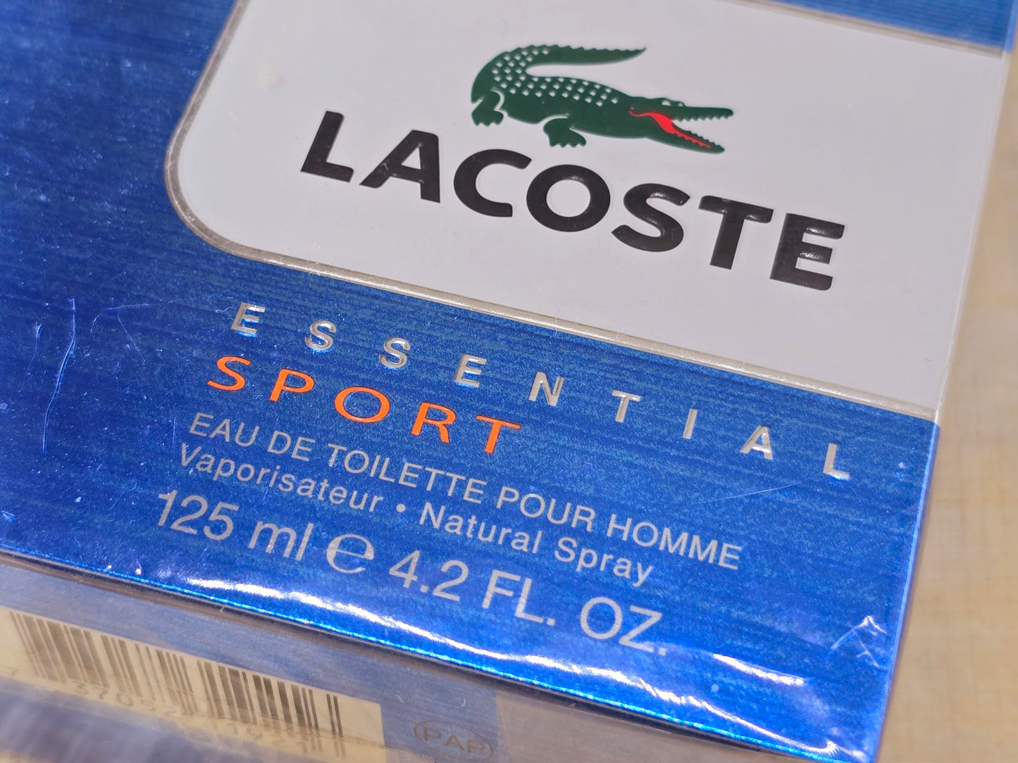 Lacoste Essential Sport Lacoste Fragrances for men EDT Spray 125 ml 4.2 oz, Rare, Vintage, Sealed