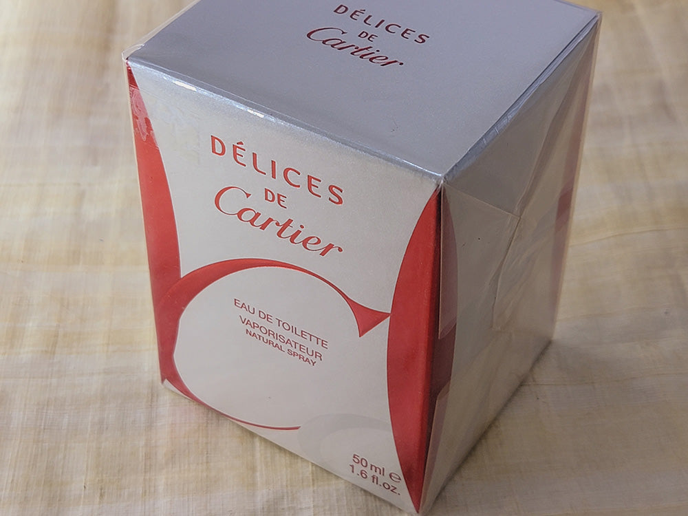 Delices Cartier for women EDT Spray 100 ml 3.4 oz OR 50 ml 1.7 oz, Rare, Vintage, Sealed