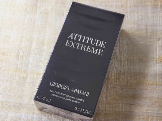 Giorgio Armani Attitude Extreme for Men EDT SPRAY 75 ml 2.5 oz OR 50 ml 1.7 oz, Vintage, Rare, Sealed