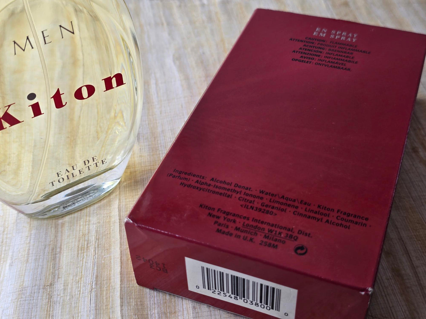 Kiton Men Kiton for men EDT Spray 125 ml 4.2 oz - Rare, Vintage, Original Bottle