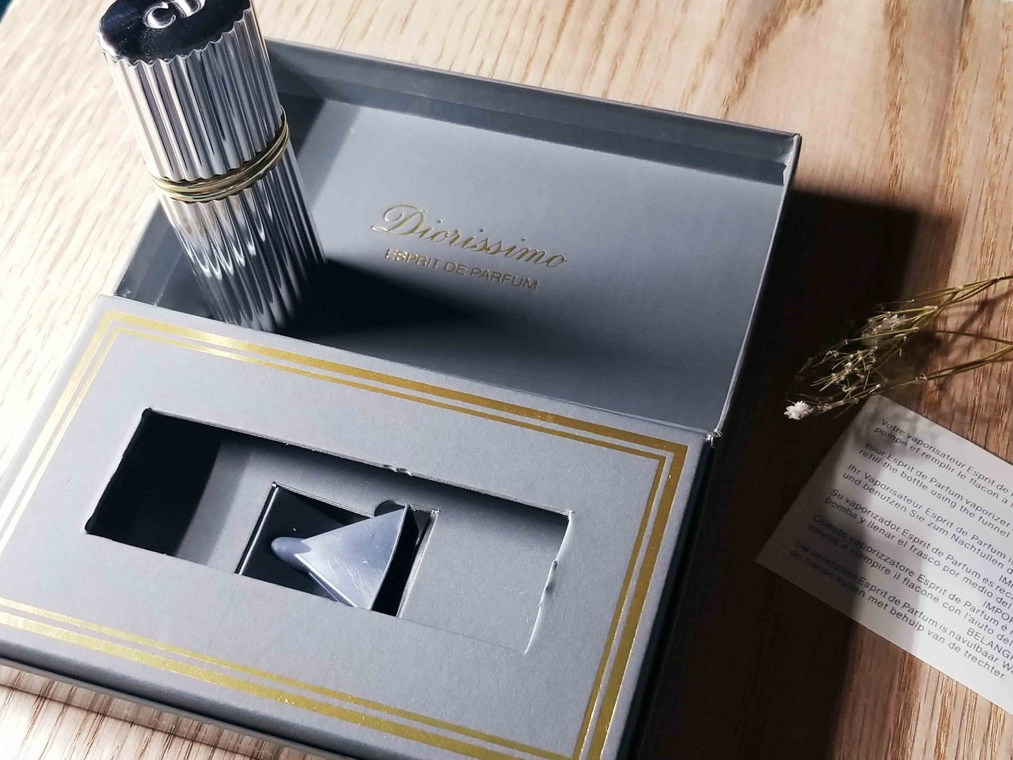 Diorissimo Christian Dior for women Pure Parfum Spray 10 ml 0.3 oz, Vintage, Rare