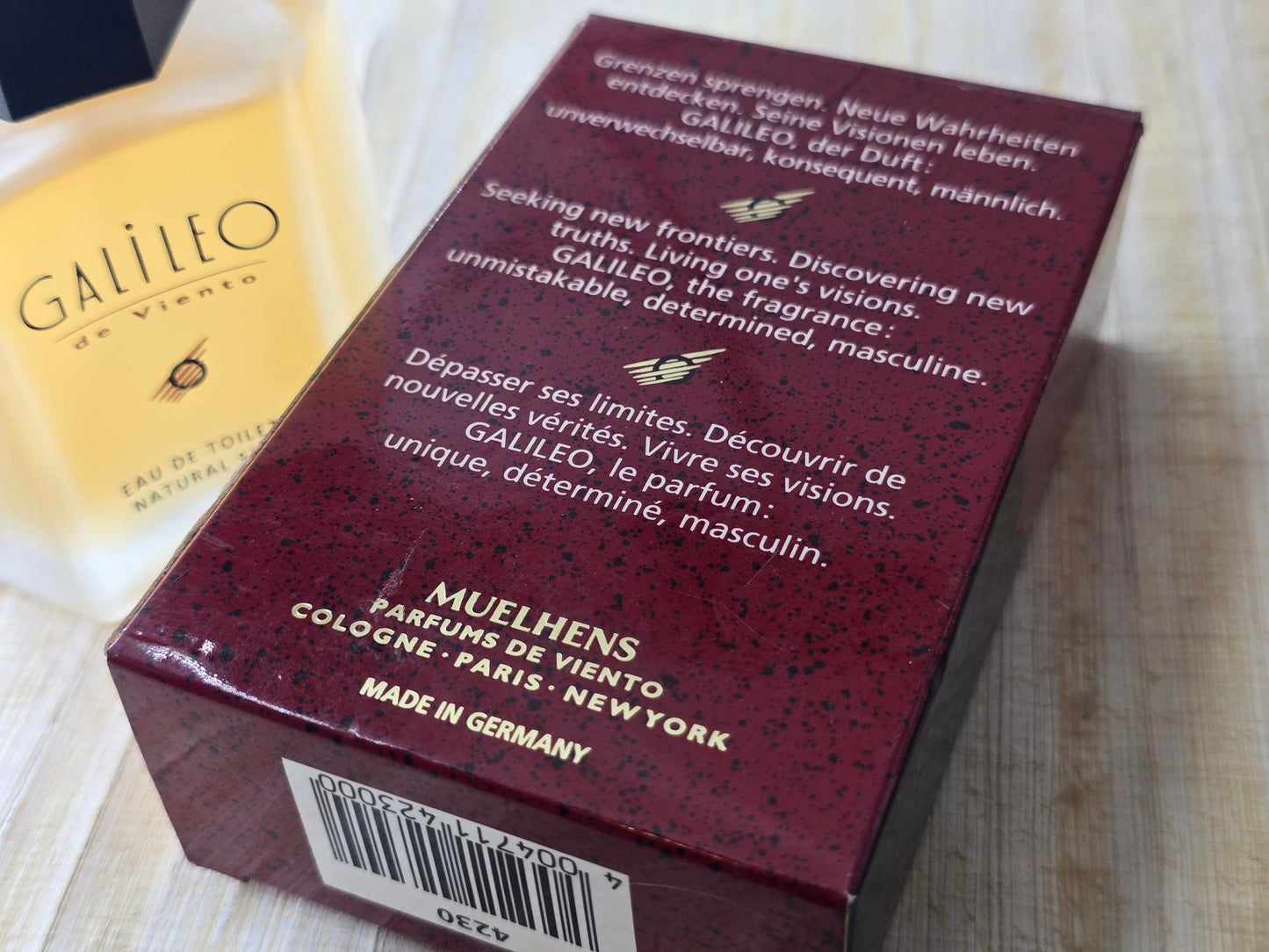 Galileo de Viento Muelhens for men EDT Spray 50 ml 1.7 oz - Rare, Vintage