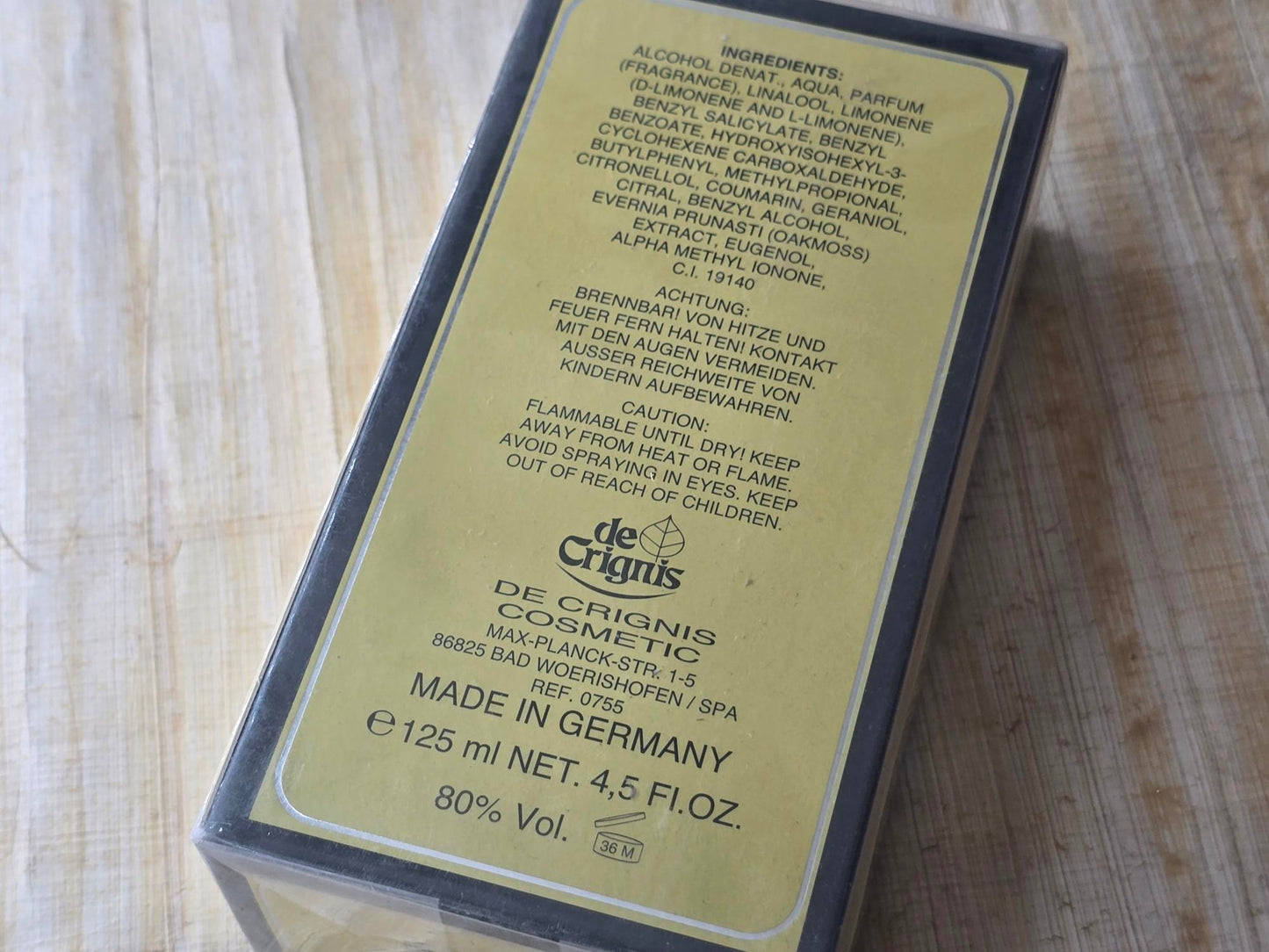 Chevalier de Crignis for men EDT Spray 125 ml 4.2 oz, Rare, Vintage, Sealed