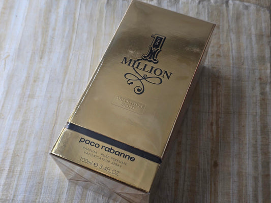 1 Million Absolutely Gold Rabanne for men EDP Spray 100 ml 3.4 oz, Vintage, Rare, Sealed