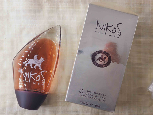 Nikos for men EDT Spray 100 ml 3.4 oz OR 50 ml 1.7 oz, Vintage, Rare, Sealed