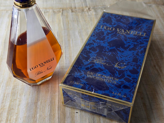 Bleu Nuit Ugo Vanelli for Women EDP Spray 100 ml 3.4 oz, Vintage, Rare, Sealed