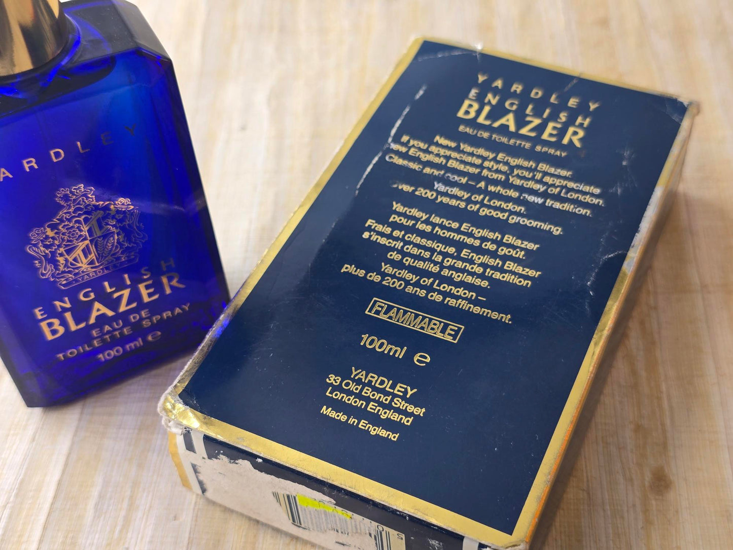 English Blazer Yardley for men EDT Spray 100 ml 3.4 oz, Vintage, Rare