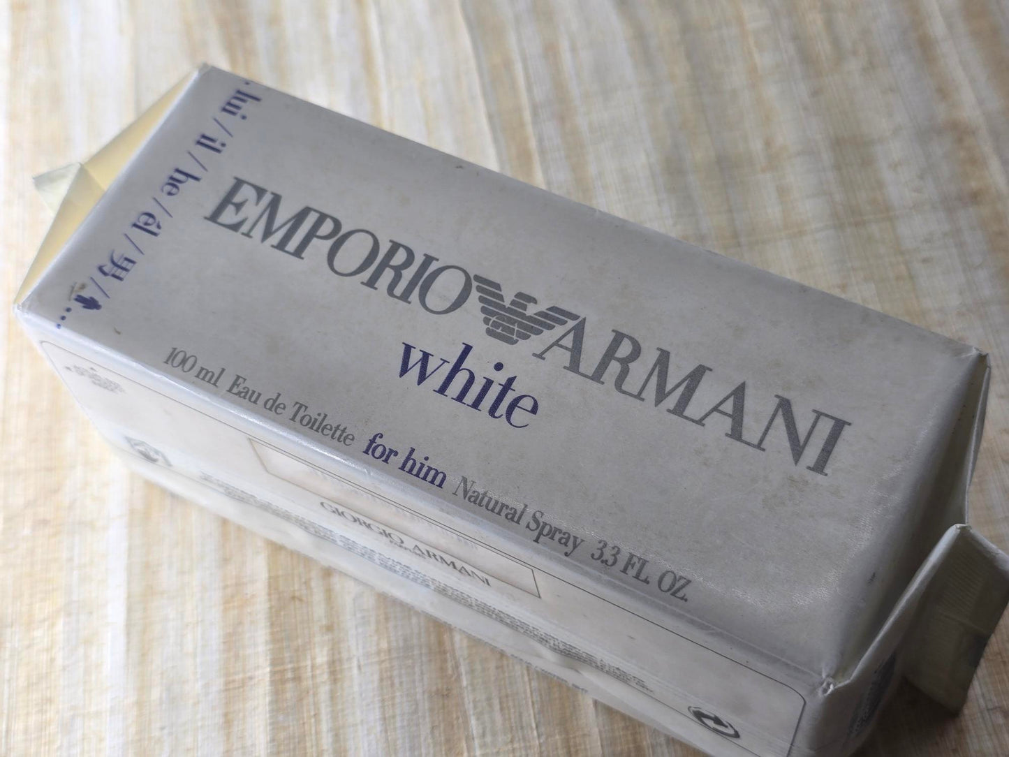 Emporio White By Giorgio Armani For men EDT Spray 100 ml 3.4 oz, Vintage, Rare, Sealed