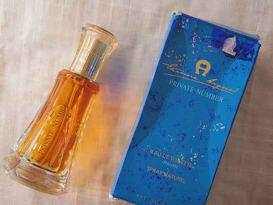 Private Number Opalisée Etienne Aigner for women EDT Spray 50 ml 1.7 oz, Rare, Vintage