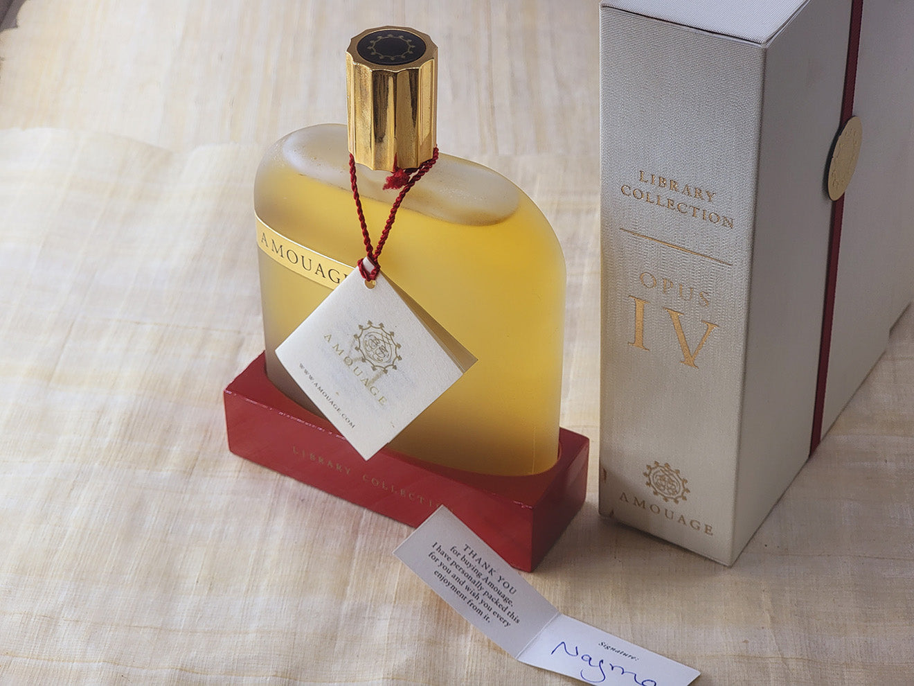 The Library Collection Opus IV Amouage Unisex Spray 100 ml 3.4 oz, First Edition Oman Vintage, Rare, As Pics