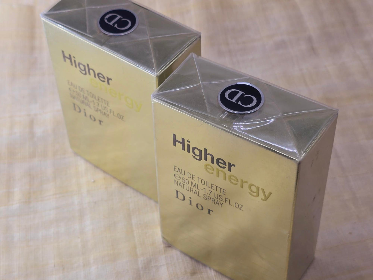 Higher Energy Dior for men EDT Spray Bundle 50 ml 1.7 oz X 2, Rare, Vintage, Sealed