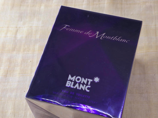 Femme de Montblanc Montblanc for women EDT Spray 75 ml 2.5 oz OR 50 ml 1.7 oz, Vintage, Rare, Sealed