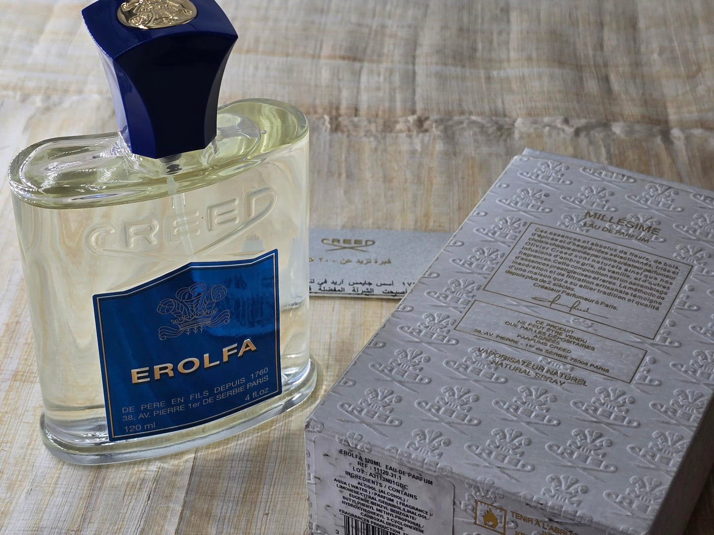 Erolfa Creed for men EDP Spray 120 ml 4 oz, Rare, Vintage Batch A3113N01GDC