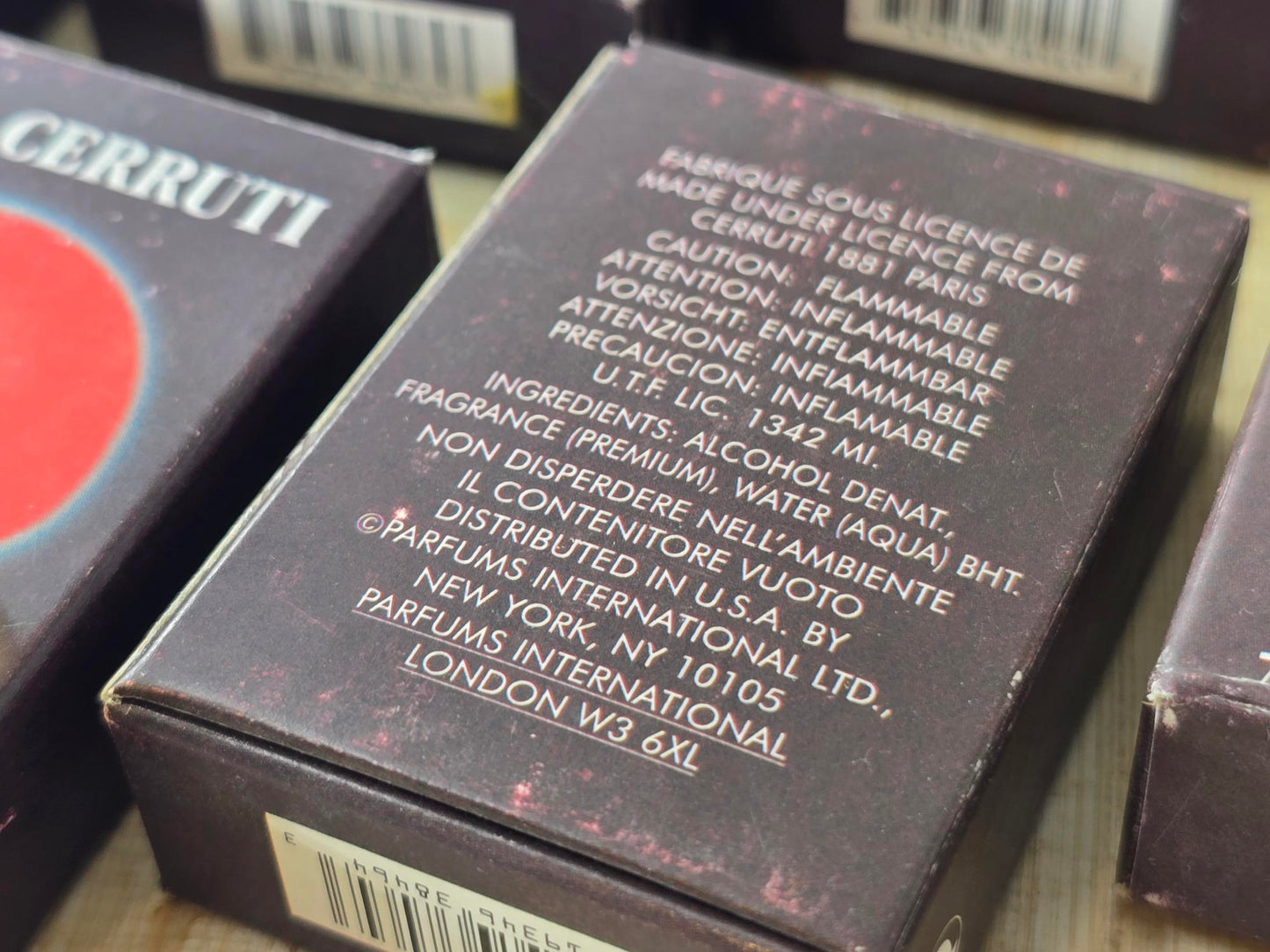 Nino Cerruti Pour Homme Cerruti for men EDT Mini Splash 7 ml X 10 Or 5, Vintage, Rare