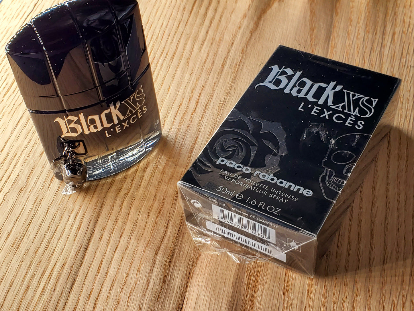 Black XS L'Exces for Him Paco Rabanne for men EDT Spray 100 ml 3.4 oz Or 50 ml 1.7 oz, Vintage, Rare, Sealed