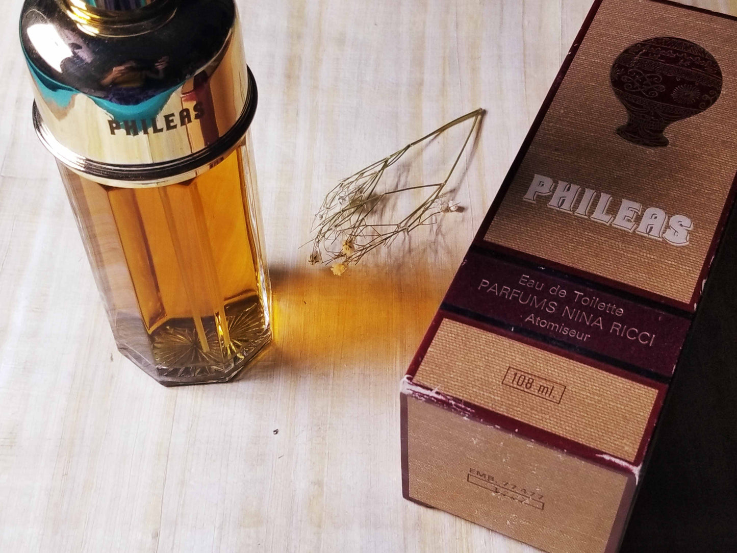 Phileas Nina Ricci for men EDT Atomizer 108 ml - 3.6 oz, Rare, Vintage