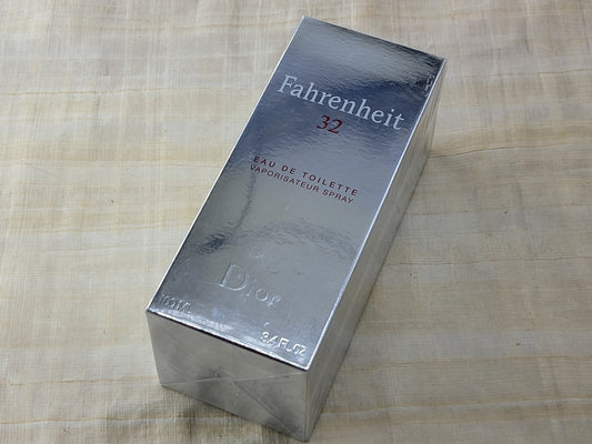 Fahrenheit 32 Christian Dior for men EDT Spray 100 ml 3.4 oz OR 50 ml 1.7 oz, Rare, Vintage, Sealed