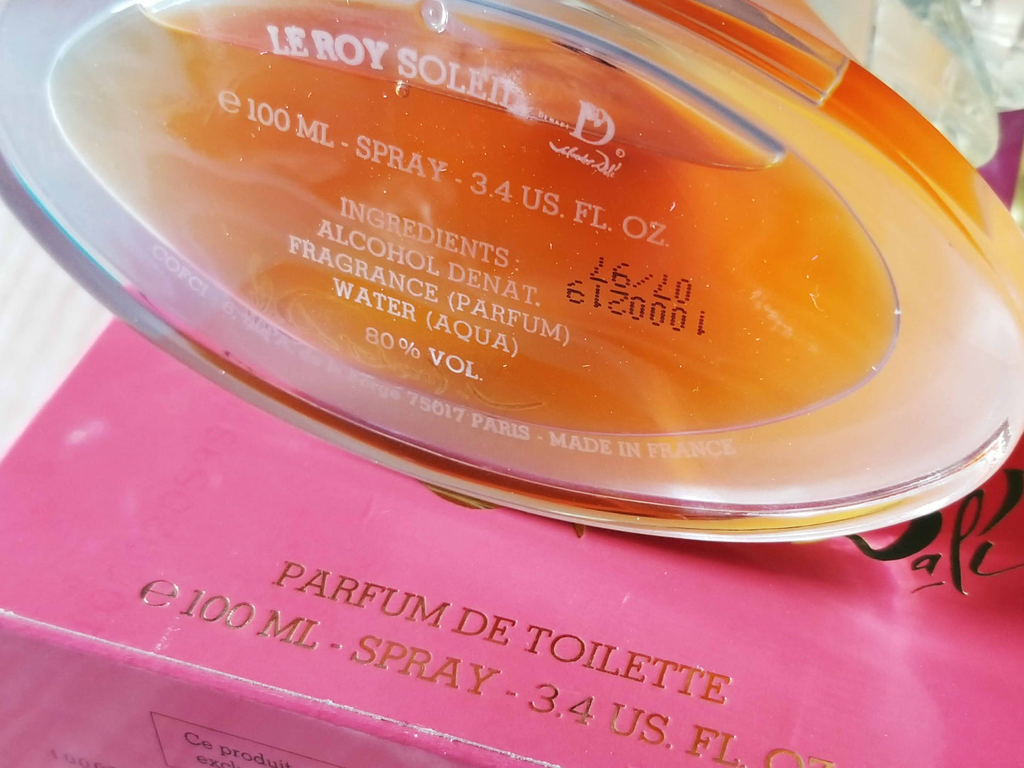 Le Roy Soleil Salvador Dali for women EDT Spray 100 ml 3.4 oz OR 50 ml 1.7 oz OR 30 ml 1 oz, Rare, Vintage