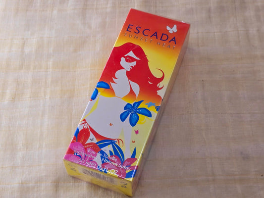 Sunset Heat Escada for women EDT Spray 50 ml 1.7 oz, Vintage, Rare, Sealed