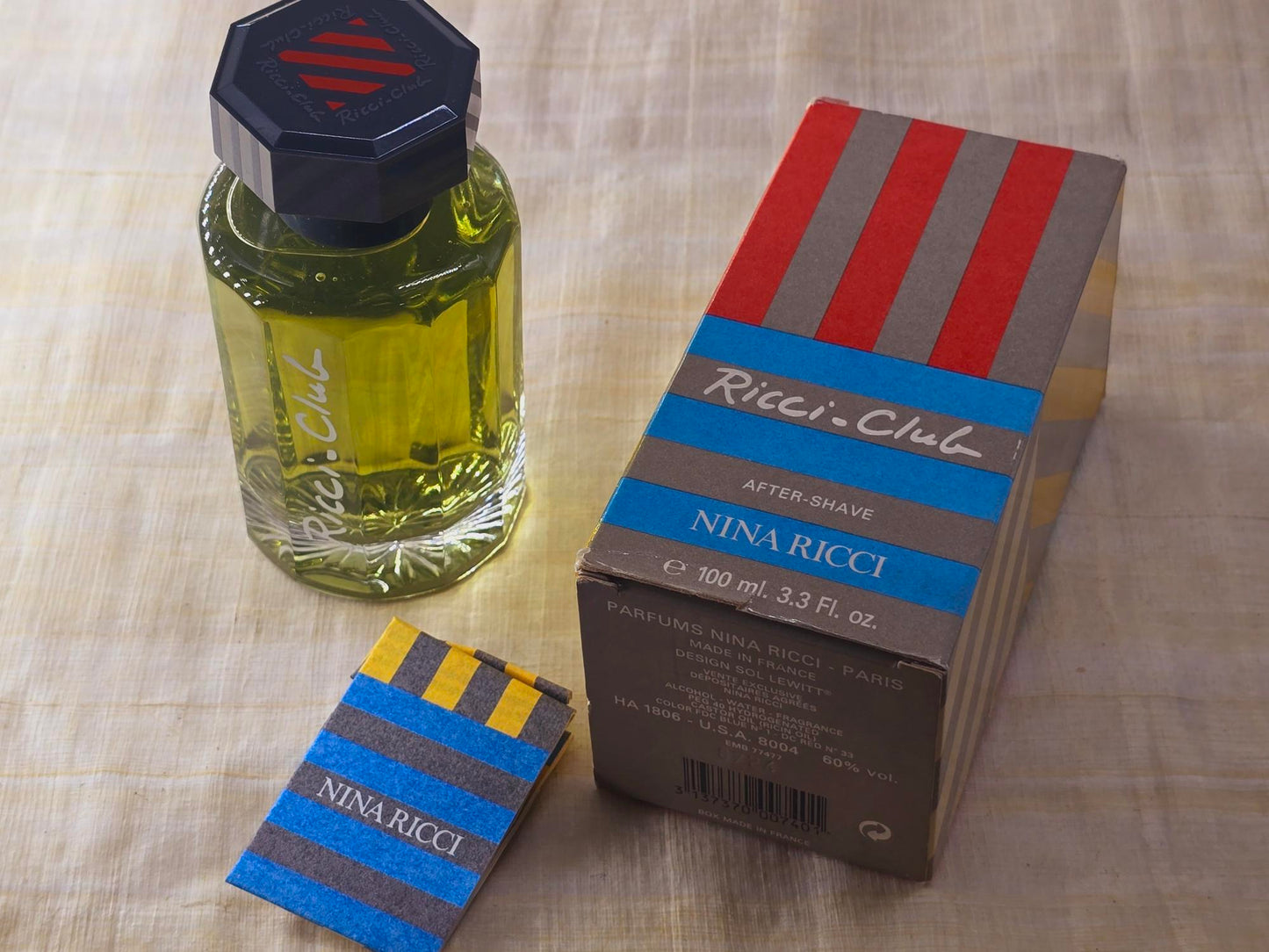 Ricci Club Nina Ricci for men After Shave Splash 100 ml 3.4 oz, Vintage, Rare