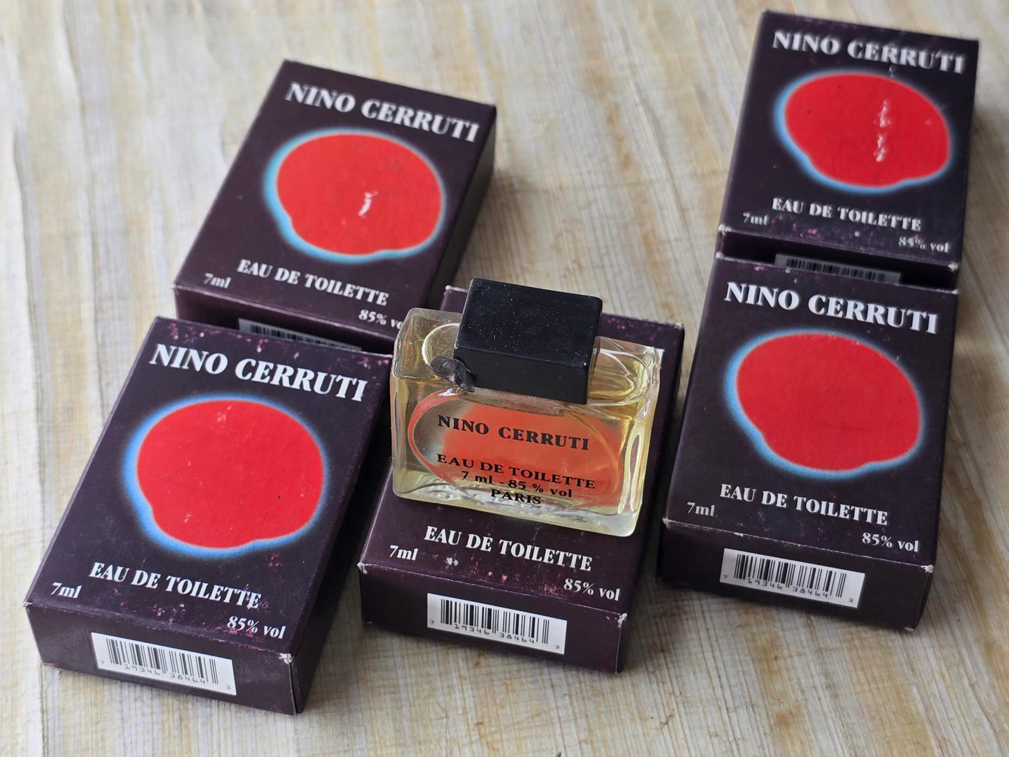 Nino Cerruti Pour Homme Cerruti for men EDT Mini Splash 7 ml X 10 Or 5, Vintage, Rare