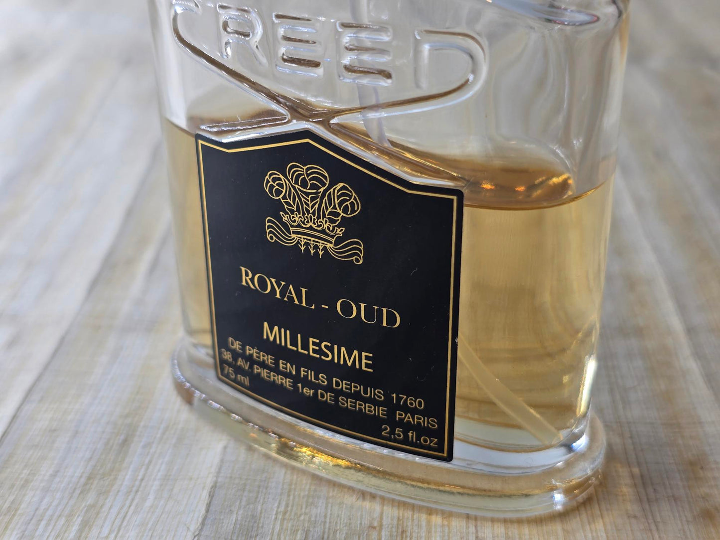 Royal Oud Creed Unisex EDP Spray (2011) Batch 11T01 First Edition 75 ml 2.5 oz, Rare, Vintage, Used As Pics