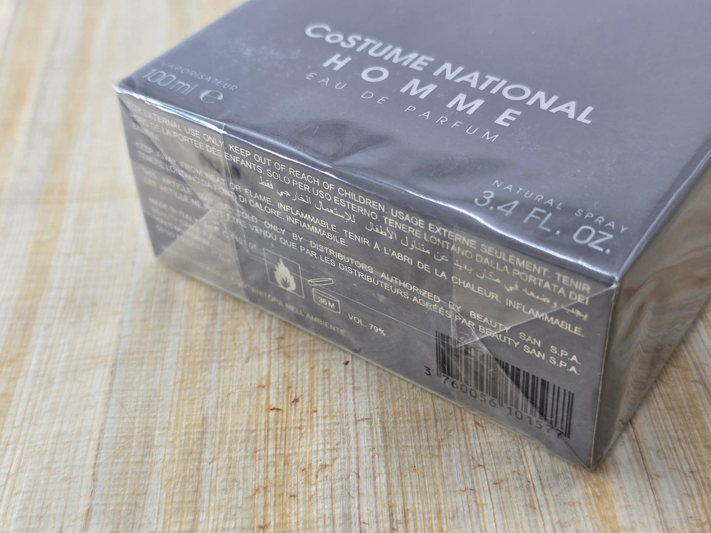 Costume National Homme CoSTUME NATIONAL for men EDP Spray 100 ml 3.4 oz, Vintage, Rare, Sealed
