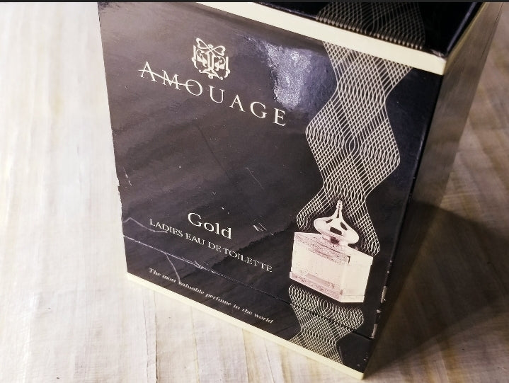 Amouage Gold pour Femme for women EDP Spray 50 ml 1.7 oz, Vintage, Very Rare, Hard to find, Crystal Bottle 24k