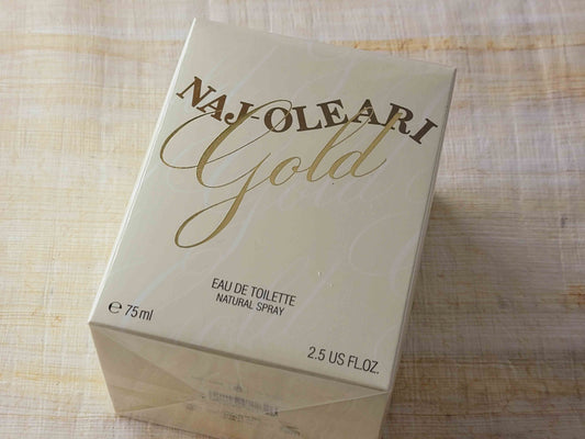 Naj-Oleari Gold for women EDT Spray 75 ml 2.5 oz Or 50 ml 1.7 oz, Vintage, Rare, Sealed