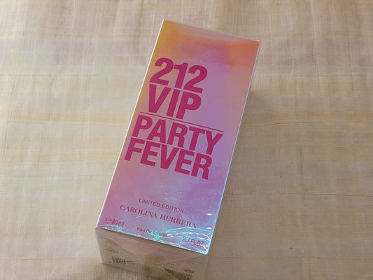 212 VIP Party Fever Carolina Herrera for women EDT Spray 80 ml 2.7 oz, Vintage, Rare, Sealed