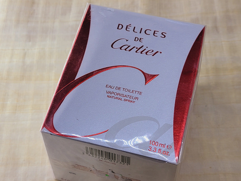 Delices Cartier for women EDT Spray 100 ml 3.4 oz OR 50 ml 1.7 oz, Rare, Vintage, Sealed