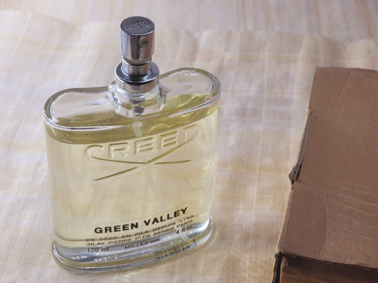 Decanted, Split, Green Valley Creed for men EDT Spray 5 ml OR 10 ml, Vintage, Ultra Rare