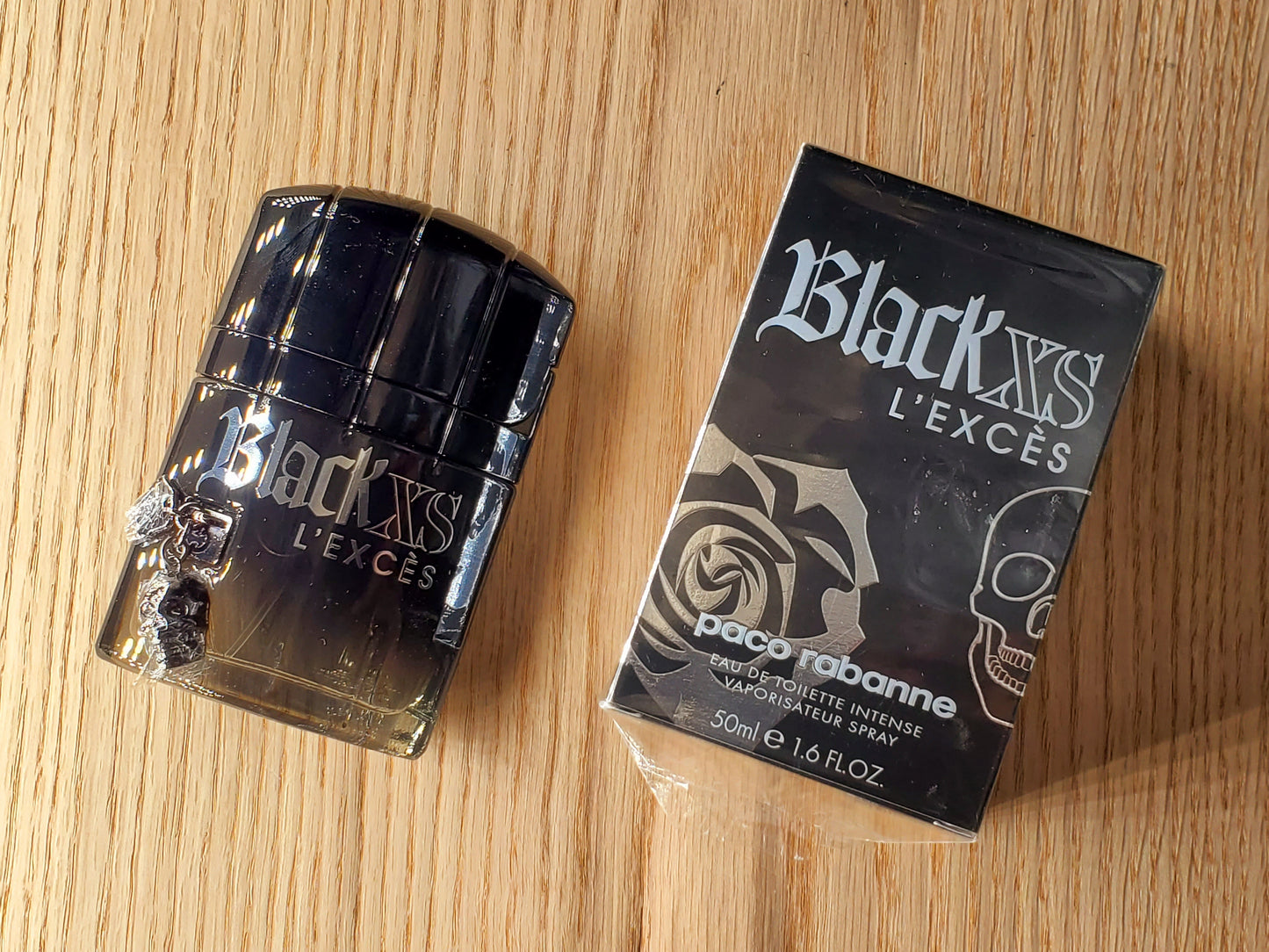Black XS L'Exces for Him Paco Rabanne for men EDT Spray 100 ml 3.4 oz Or 50 ml 1.7 oz, Vintage, Rare, Sealed