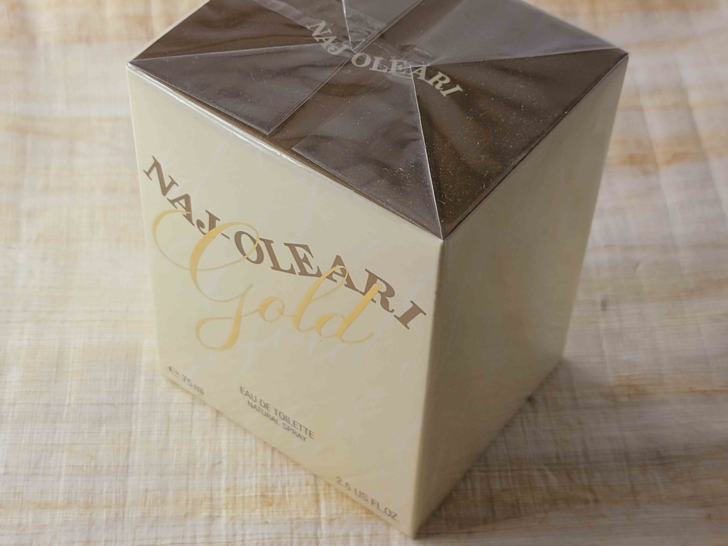 Naj-Oleari Gold for women EDT Spray 75 ml 2.5 oz Or 50 ml 1.7 oz, Vintage, Rare, Sealed