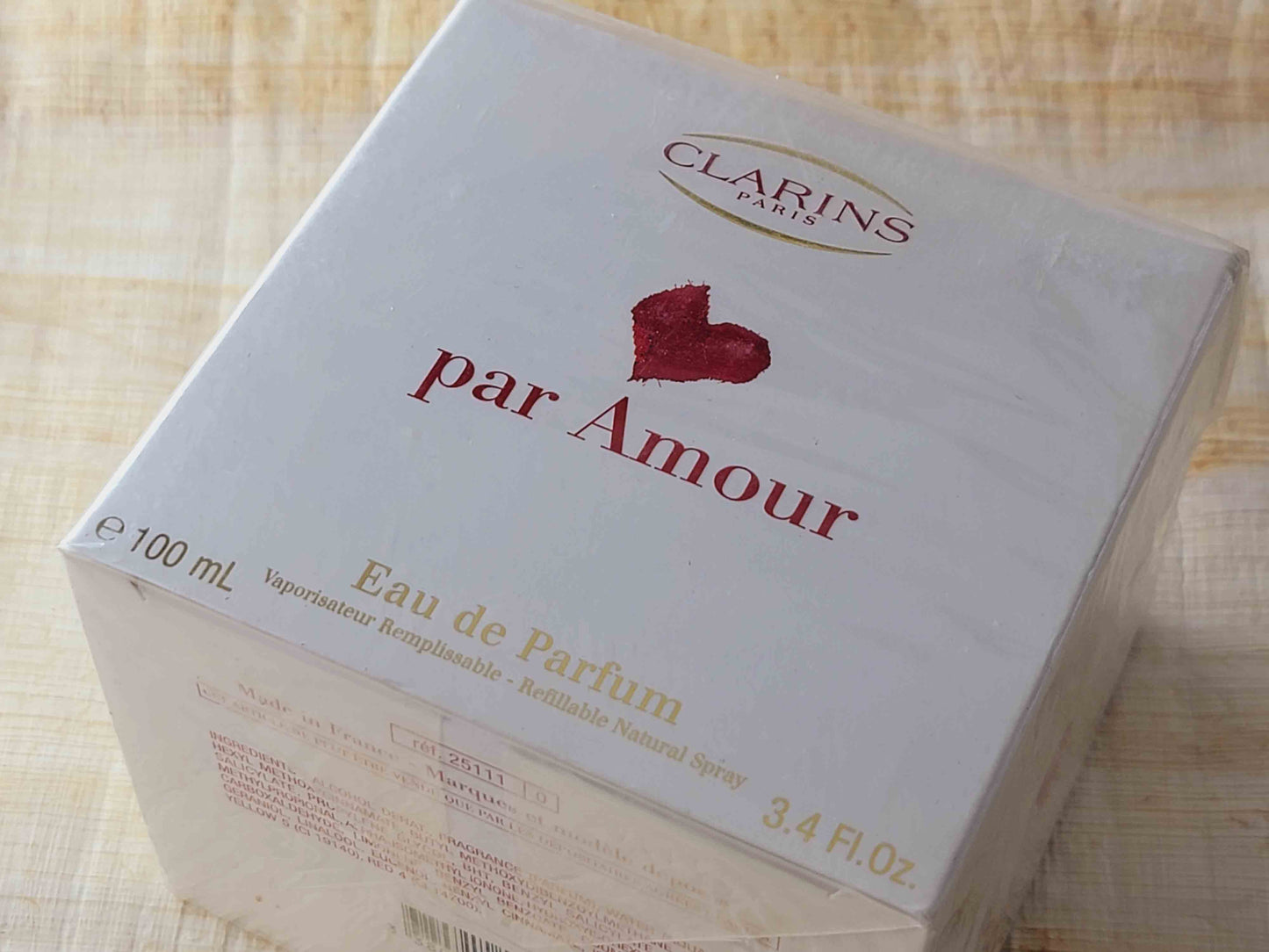 Par Amour Clarins for women EDP Spray 100 ml 3.4 oz, Vintage, Rare