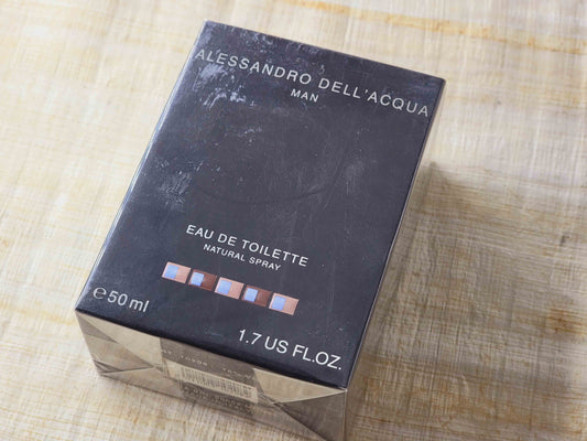 Alessandro Dell' Acqua Man for men EDT Spray 50 ml 1.7 oz, Rare, Vintage, Sealed