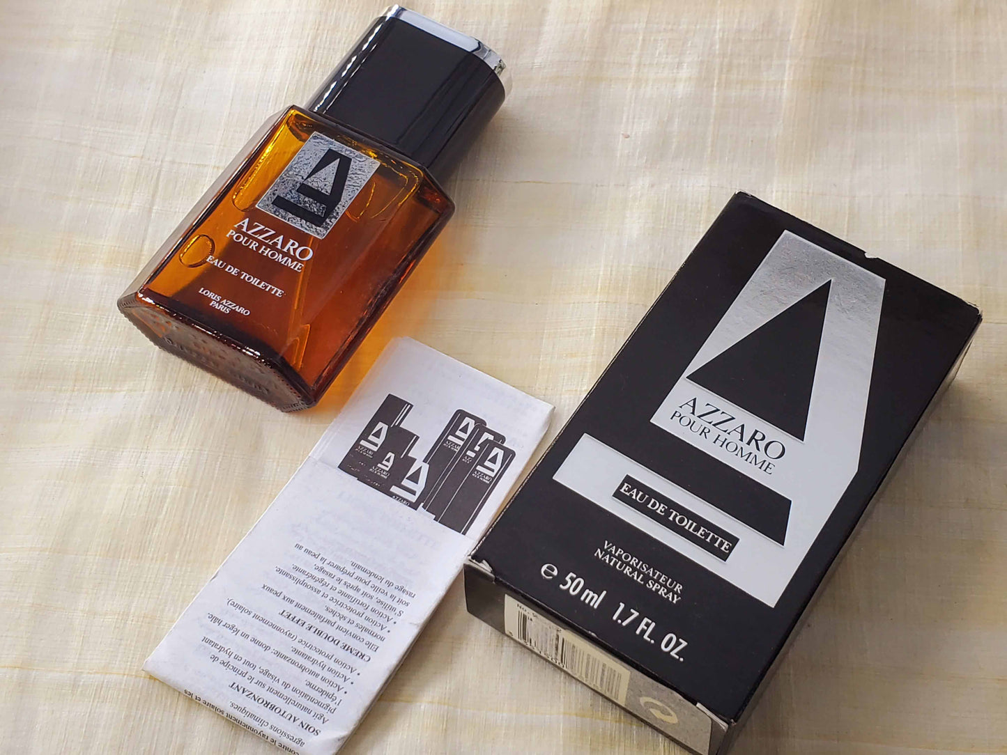 Azzaro Pour Homme 1980s for men EDT Spray 50 ml 1.7 oz, Rare, Vintage