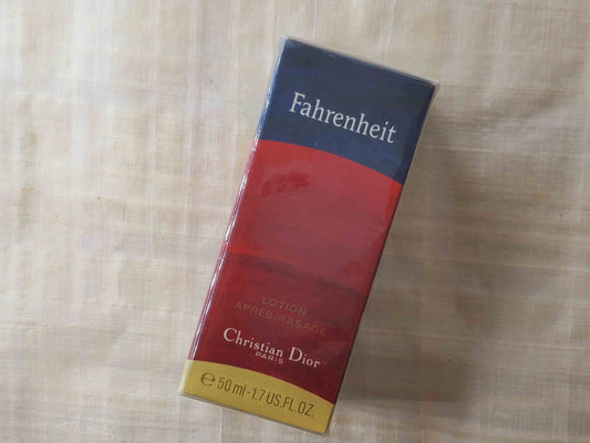 Christian Dior Fahrenheit Lotion After Shave Splash 50 ml 1.7 oz, Rare, Sealed