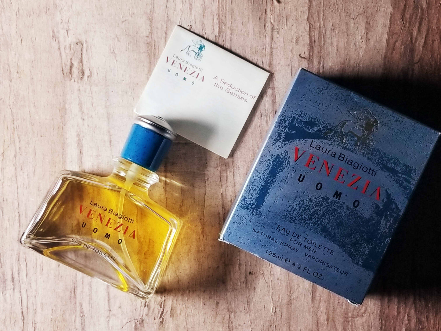 Venezia Uomo by Laura Biagiotti for Men EDT Spray 125 ml 4.2 oz, Vintage Eurocos Germany, Rare