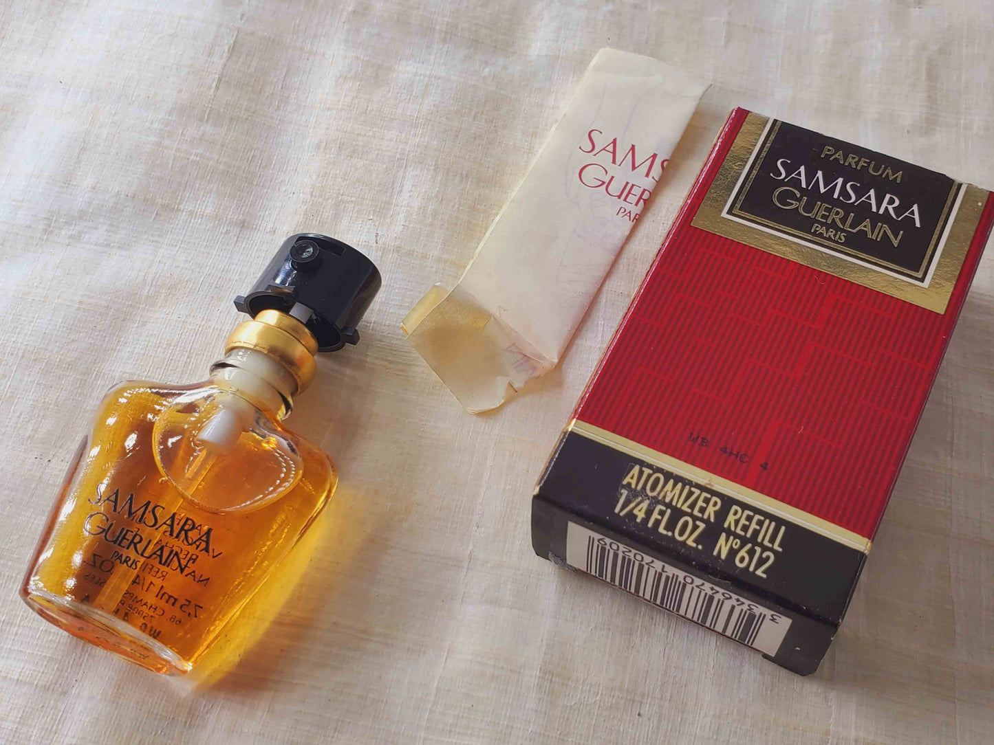 Samsara Guerlain (1989) for women Parfum Extrait Spray 7,5 ml 0,25 oz, Recharge, Vintage, Rare